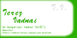 terez vadnai business card